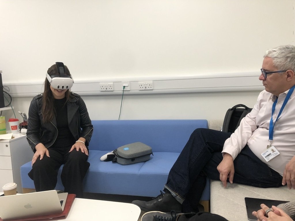 Nutzertest mit einer VR-Brille